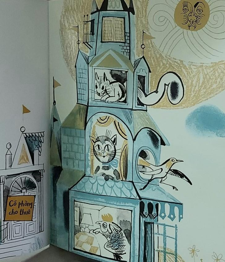 &quot;Phòng cho thuê&quot; là một truyện thơ ngộ nghĩnh, dễ thương của: Thím Gà, nàng Mèo mun, ả Tu hú... Ảnh: Bình Thanh