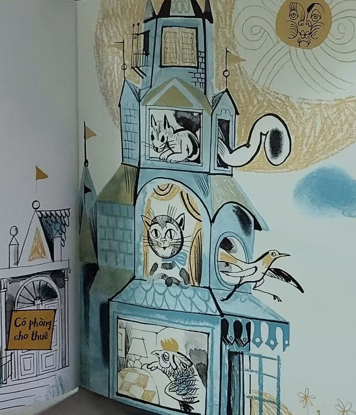 "Phòng cho thuê" là một truyện thơ ngộ nghĩnh, dễ thương của: Thím Gà, nàng Mèo mun, ả Tu hú... Ảnh: Bình Thanh