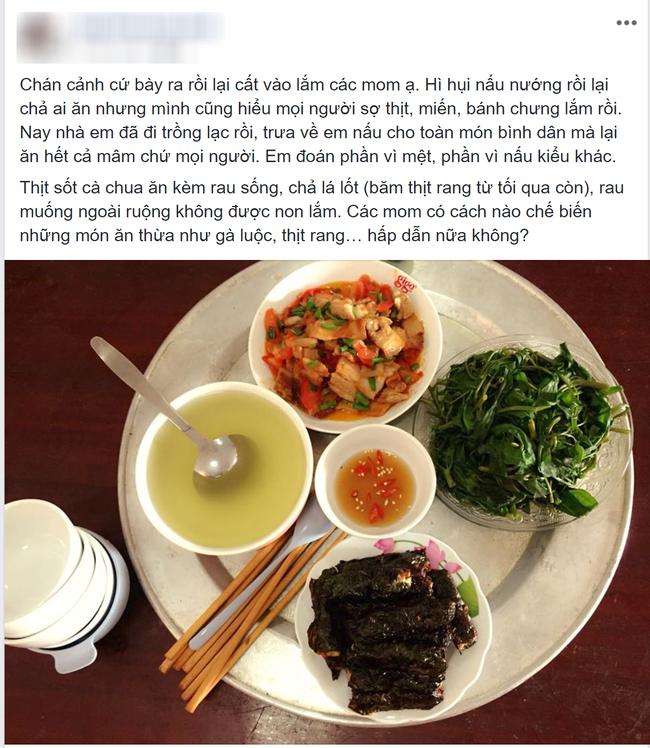 Chán cảnh bê ra lại bê vào, mẹ trẻ làm một mâm cơm bình dân đến không ngờ ngày mùng 4 Tết và cái kết - Ảnh 2. Chán cảnh bê ra lại bê vào, mẹ trẻ làm một mâm cơm bình dân đến không ngờ ngày mùng 4 Tết và cái kết - Ảnh 2.
