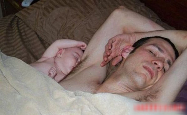 Bộ ảnh hài hước của cha và con ảnh 8