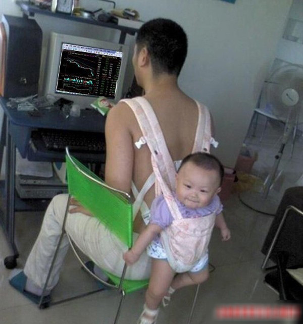 Bộ ảnh hài hước của cha và con ảnh 5