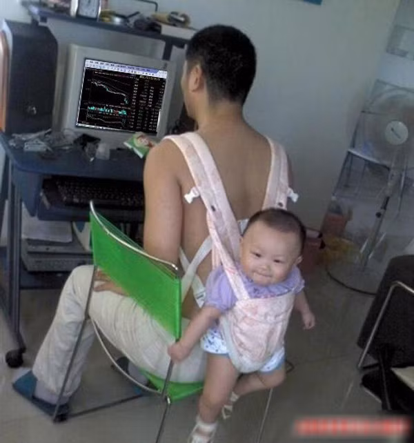 Bộ ảnh hài hước của cha và con ảnh 5