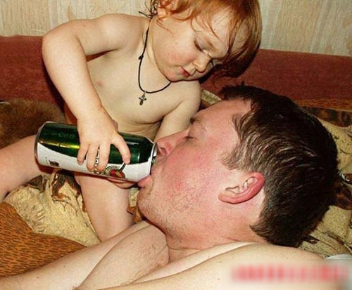 Bộ ảnh hài hước của cha và con ảnh 7