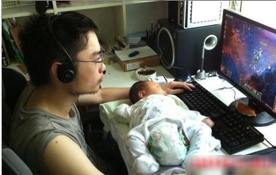 Bộ ảnh hài hước của cha và con ảnh 2