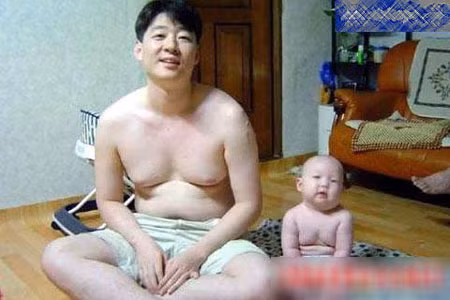 Bộ ảnh hài hước của cha và con ảnh 13