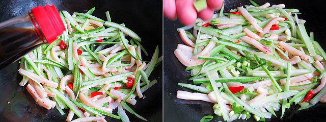 Mực xào bí xanh ngọt ngon cho bữa cơm chiều
