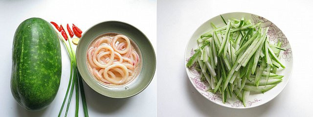 [Chế biến] &#8211; Mực xào bí xanh ngọt ngon cho bữa cơm chiều - Hình 1