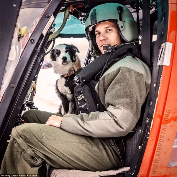 K9 Piper&nbsp;được vào hẳn trực thăng để 