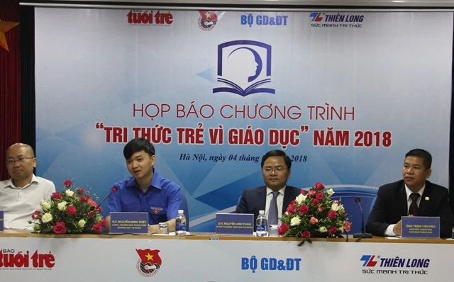 Họp báo phát động chương trình "Tri thức trẻ vì Giáo dục năm 2018"