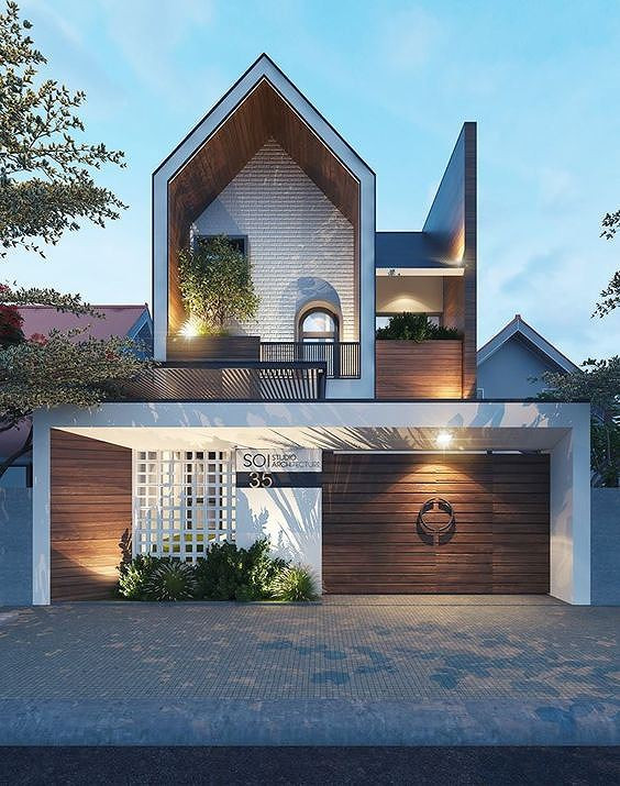 Mẫu nhà mái tam giác phá cách vẫn đẹp mê mẩn - ảnh 3