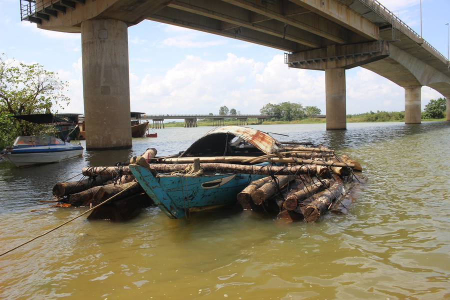 Tổng cộng 16 lòng gỗ tròn, chủng loại từ nhóm I đến nhóm VI, với tổng khối lượng gần 9 khối gỗ