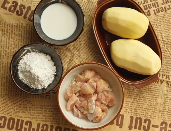 Cách làm món thịt gà bọc khoai tây chiên giòn, người lớn, trẻ nhỏ đều mê ảnh 1