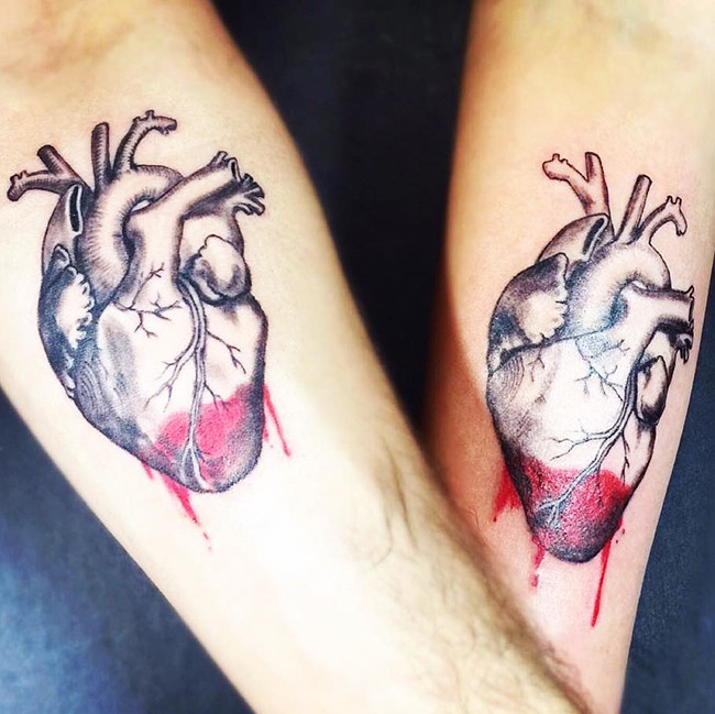 Gợi ý những hình xăm đôi độc đáo dành cho những cặp đôi đang yêu nhau ảnh 4 Gợi ý những hình xăm đôi độc đáo dành cho những cặp đôi đang yêu nhau ảnh 4
