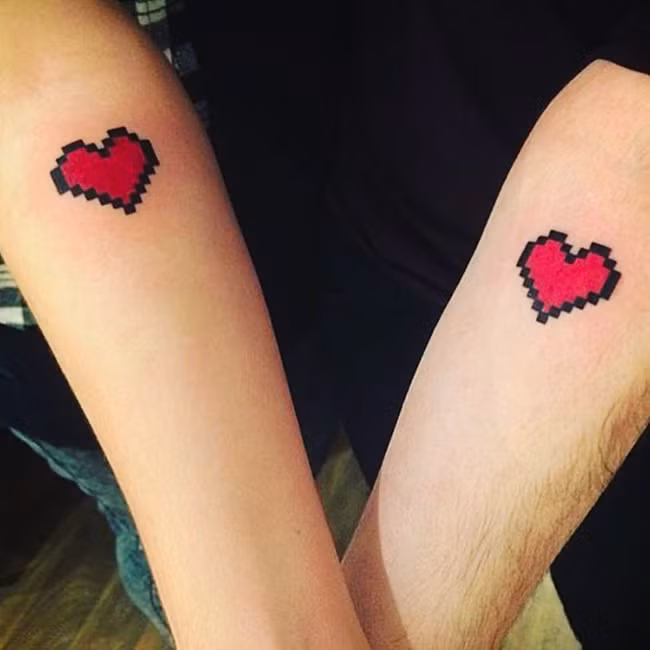 Gợi ý những hình xăm đôi độc đáo dành cho những cặp đôi đang yêu nhau ảnh 17
