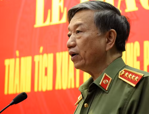 Bộ trưởng Tô Lâm nói về tội phạm ma túy. Ảnh: Phạm Duy.