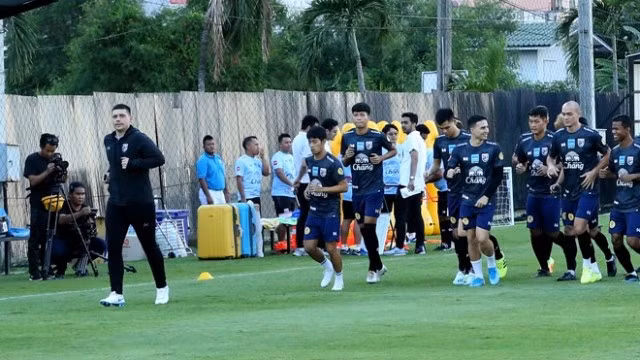 Buổi tập của ĐT Thái Lan