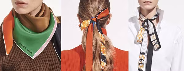 4 cach trang tri mai toc voi chiec khan mua he hinh anh 1