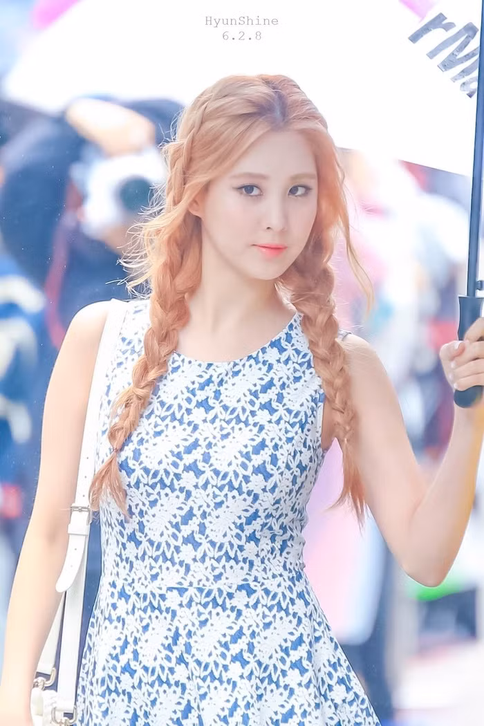 Để kiểu tóc tết như này chắc chắn nàng xinh chẳng kém gái Hàn đâu