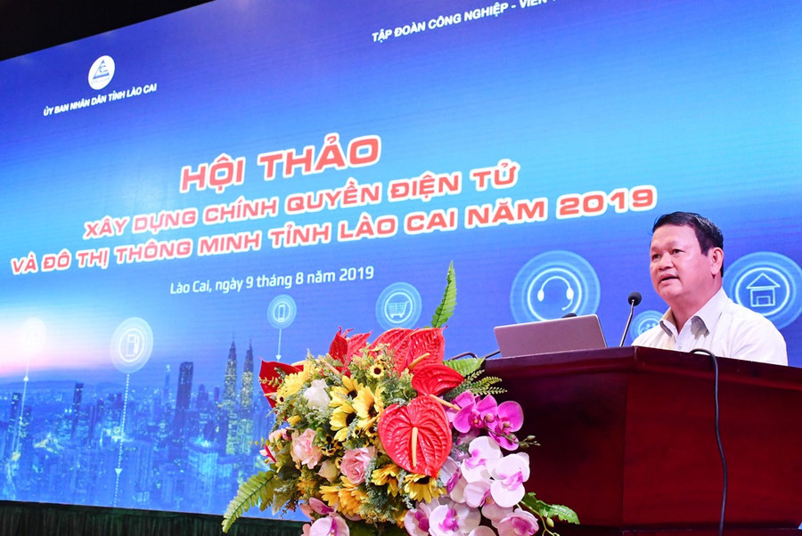 Ông Nguyễn Văn Vịnh, Bí thư Tỉnh ủy Lào Cai phát biểu khai mạc