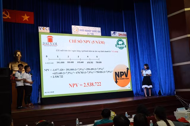 Một dự án không liên quan đến lĩnh vực nông nghiệp được trình bày tại vòng chung kết Một dự án không liên quan đến lĩnh vực nông nghiệp được trình bày tại vòng chung kết