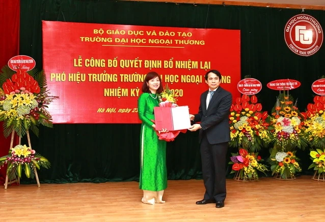 Bổ nhiệm lại phó hiệu trưởng Trường Đại học Ngoại thương