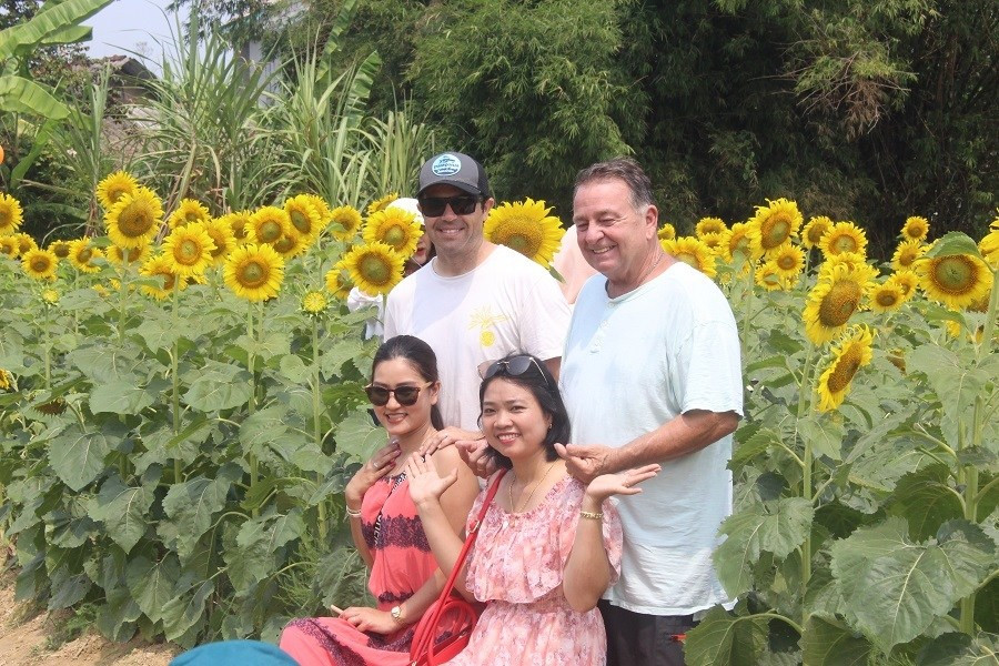 Du khách đội nắng, check in “cánh đồng hoa Mặt trời” ở Huế ảnh 8 Keyword đầu tiên có dấu