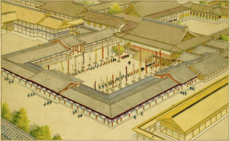 Hình vẽ minh họa lễ đăng quang của Nhật hoàng Taisho năm 1912 ở cố đô Kyoto, Nhật Bản. Ảnh:Getty Images. Ba bau vat bi an giong ‘7 vien ngoc rong’ cho le len ngoi Nhat hoang hinh anh 5