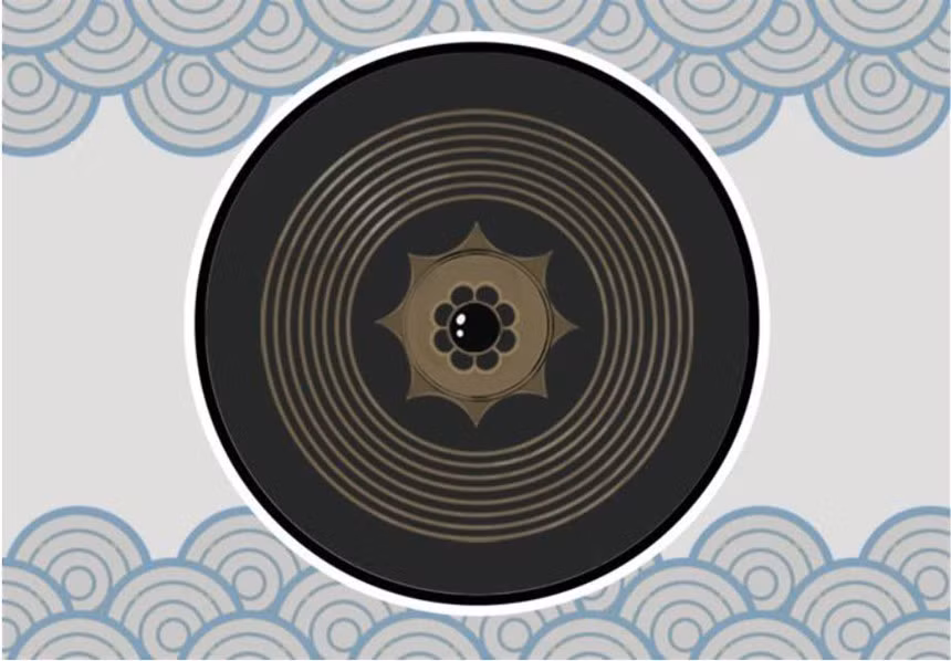 Hình minh họa tấm gương thiêng Yata no Kagami. Ảnh: BBC/Daviessurya. Ba bau vat bi an giong ‘7 vien ngoc rong’ cho le len ngoi Nhat hoang hinh anh 2