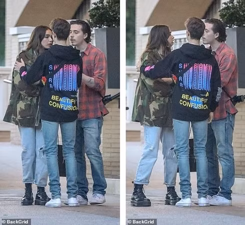 con trai david beckham bat khoc khi cai va voi ban gai ngay tren pho hinh 3