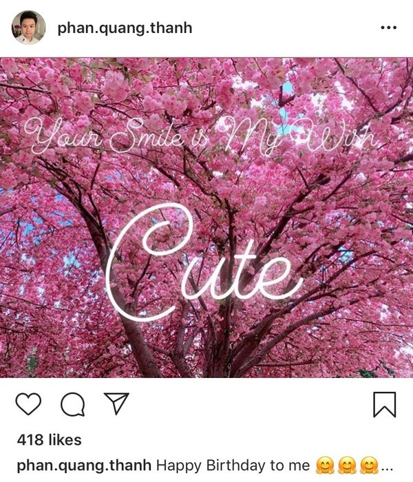 Midu thông báo tìm lại được túi xách, thiếu gia Phan Thành chia sẻ trạng thái đầy ẩn ý ảnh 2 Dòng trạng thái tự chúc mừng sinh nhật đầy ẩn ý của Phan Thành