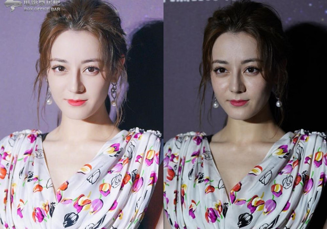 Không photoshop, Địch Lệ Nhiệt Ba lộ dáng gầy gò, da mặt lão hóa ảnh 1 Dich Le Nhiet Ba lo dang gay go, da mat lao hoa khi khong photoshop hinh anh 2