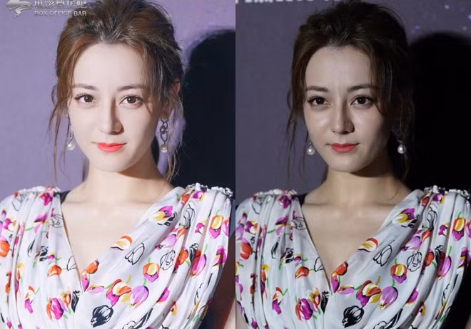 Dich Le Nhiet Ba lo dang gay go, da mat lao hoa khi khong photoshop hinh anh 2 