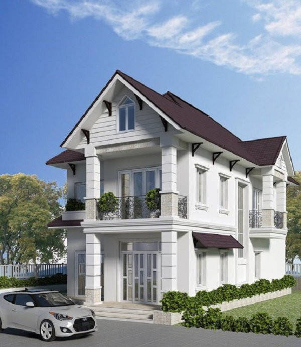 Độc đáo những mẫu nhà 2 tầng mái thái 2019 đơn giản ảnh 11 mau nha 2 tang mai thai 2019 don gian nhung khong kem phan doc dao - 12