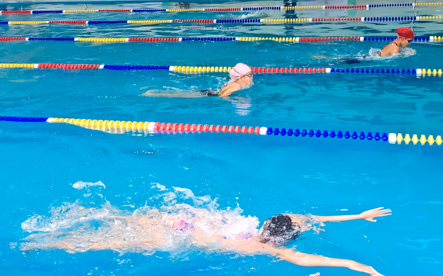 Ngày 16/6 là ngày hoàn thành tranh tài của bộ môn bơi lội. Ảnh: Ngô Nam.