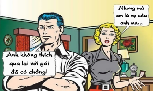 Vợ buồn lòng vì chồng nghiêm túc