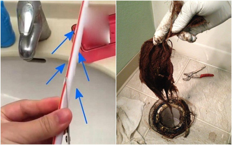 Cống nhà vệ sinh bị tắc do tóc và rác, chỉ cần dùng nguyên liệu có sẵn này, 5 phút đã thông dễ dàng