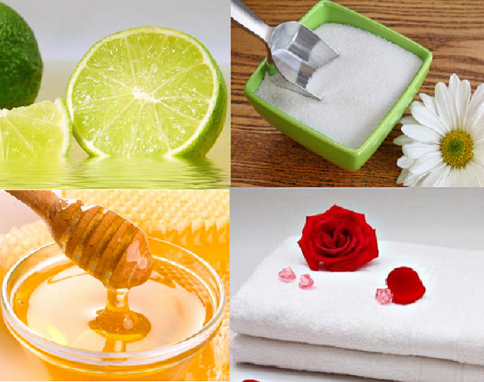 Hỗn hợp mật ong + chanh + đường là