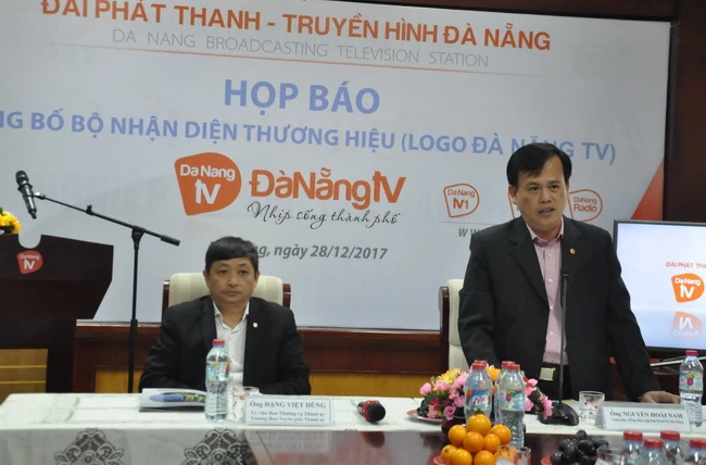 Họp báo Công bố bộ nhận diện thương hiệu (Logo Đà Nẵng TV). 