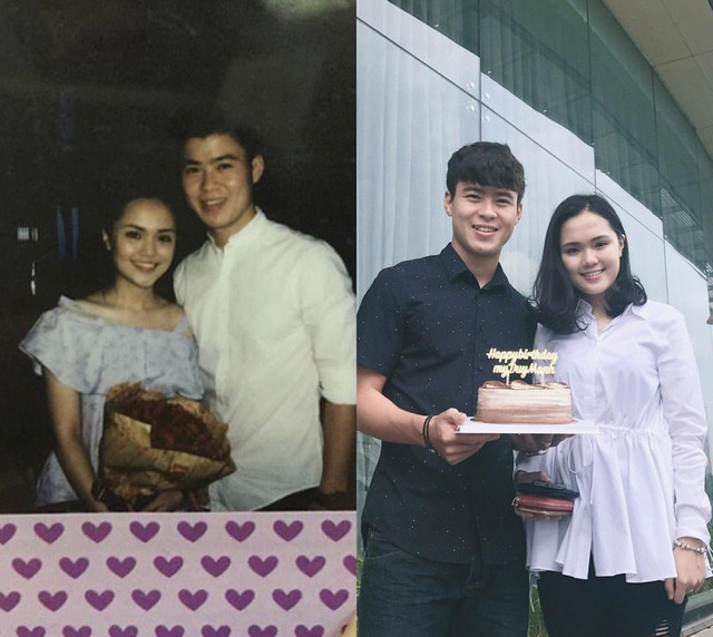 Em vợ Văn Quyết và chuyện tình đặc biệt với nam vương AFF Cup 2018 ảnh 2 Hai bạn trẻ được ví như đôi tình nhân đẹp nhất làng bóng đá Việt.