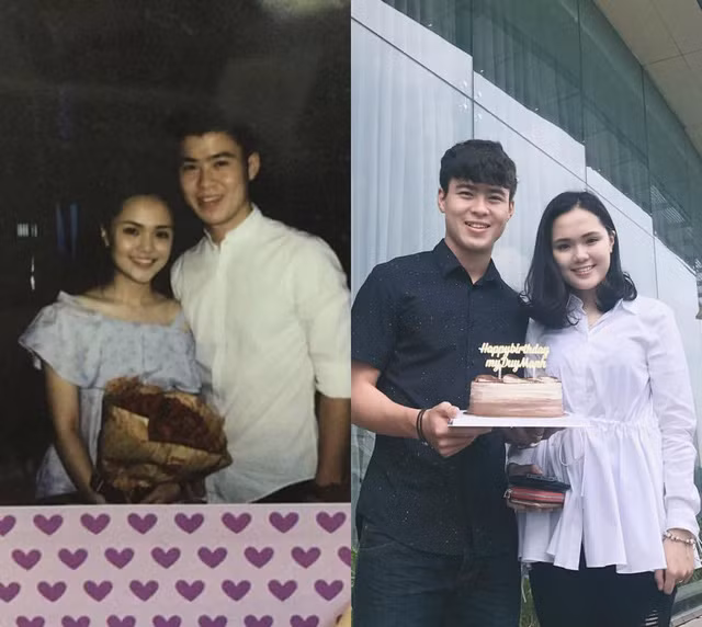 Hai bạn trẻ được ví như đôi tình nhân đẹp nhất làng bóng đá Việt.