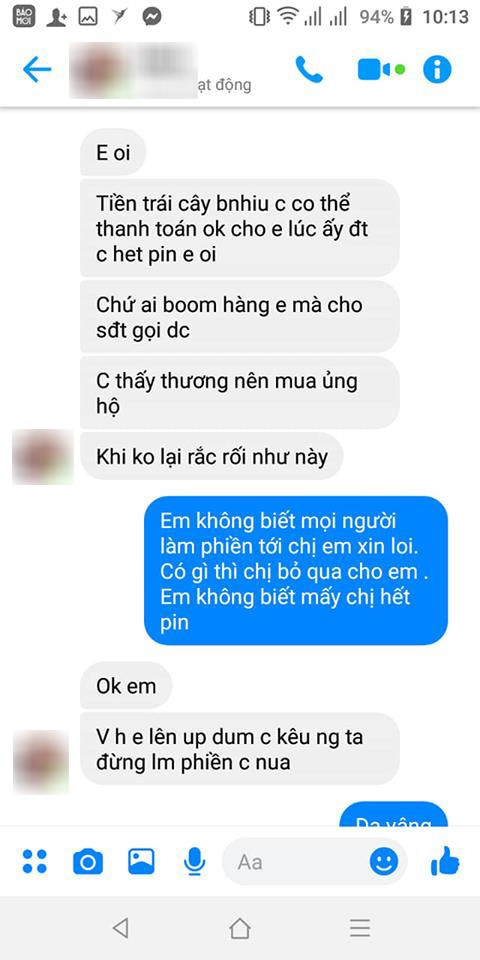 Vượt gần 20km đi ship xoài, cô gái khuyết tật khóc nức nở vì bị "bom hàng" ảnh 4 Vượt gần 20km đi ship xoài, cô gái khuyết tật khóc nức nở vì bị "bom hàng" ảnh 4