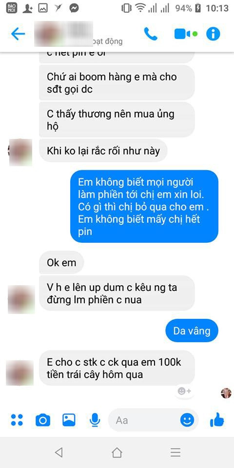 Vượt gần 20km đi ship xoài, cô gái khuyết tật khóc nức nở vì bị "bom hàng" ảnh 5 Vượt gần 20km đi ship xoài, cô gái khuyết tật khóc nức nở vì bị "bom hàng" ảnh 5