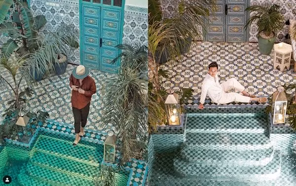 Quang Vinh và Lý Quí Khánh đều được sinh ra trong gia đình bề thế nên việc chọn cho mình khu nghỉ dưỡng dừng chân long lanh như trong hình là điều dễ hiểu.