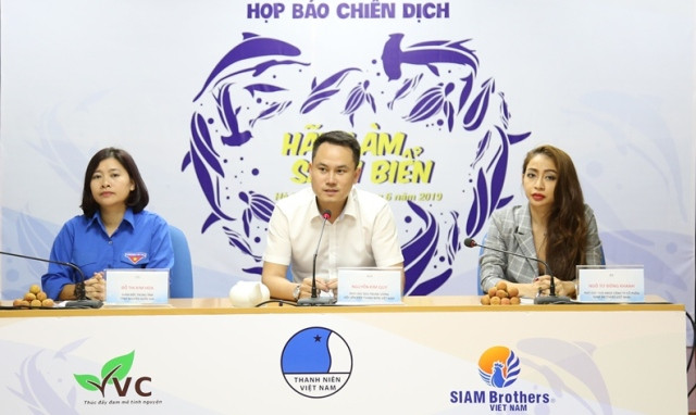 BTC chủ trì buổi họp báo "Hãy làm sạch biển" 2019.