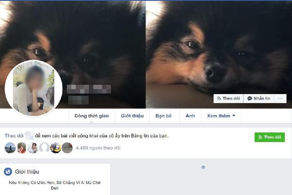 Cô gái “vui tính” bom hàng đã khóa trang cá nhân của mình.