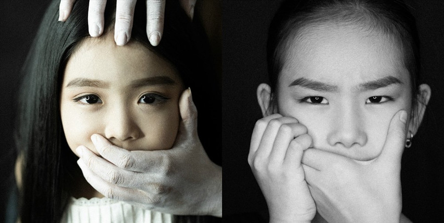 Bộ ảnh lên án bạo lực trẻ em khiến dân mạng dậy sóng ảnh 1 Đừng im lặng trước những nỗi dau. Ảnh: Saostyle Academy.