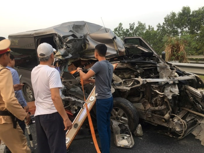 Tài xế xe khách gây tai nạn trên cao tốc Pháp Vân - Cầu Giẽ khai gì?