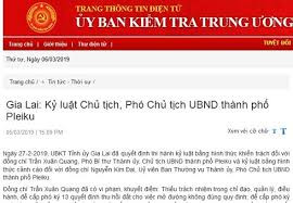 Kỷ luật Chủ tịch, Phó Chủ tịch thành phố Pleiku