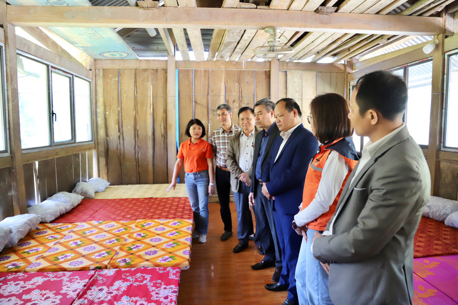 Công trình nhà nội trú tại điểm trường Lũng Hoài.