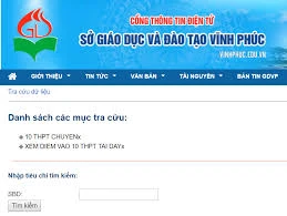 Đã có điểm thi vào lớp 10 tại Vĩnh Phúc năm 2019